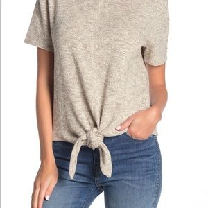 Madewell Knot-Front Sweater T-Shirt